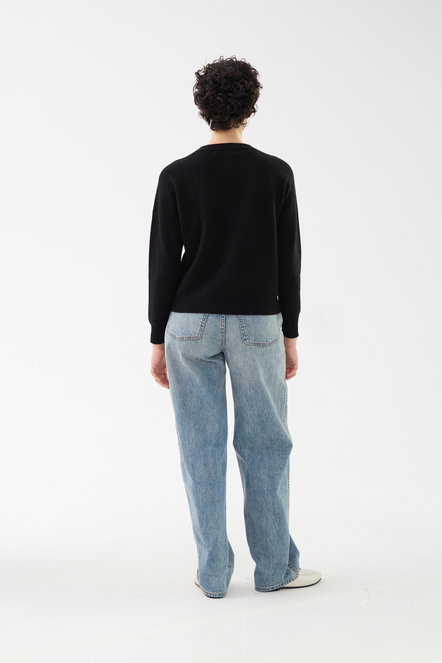 100% Merino Wool Crew Neck Cardigan