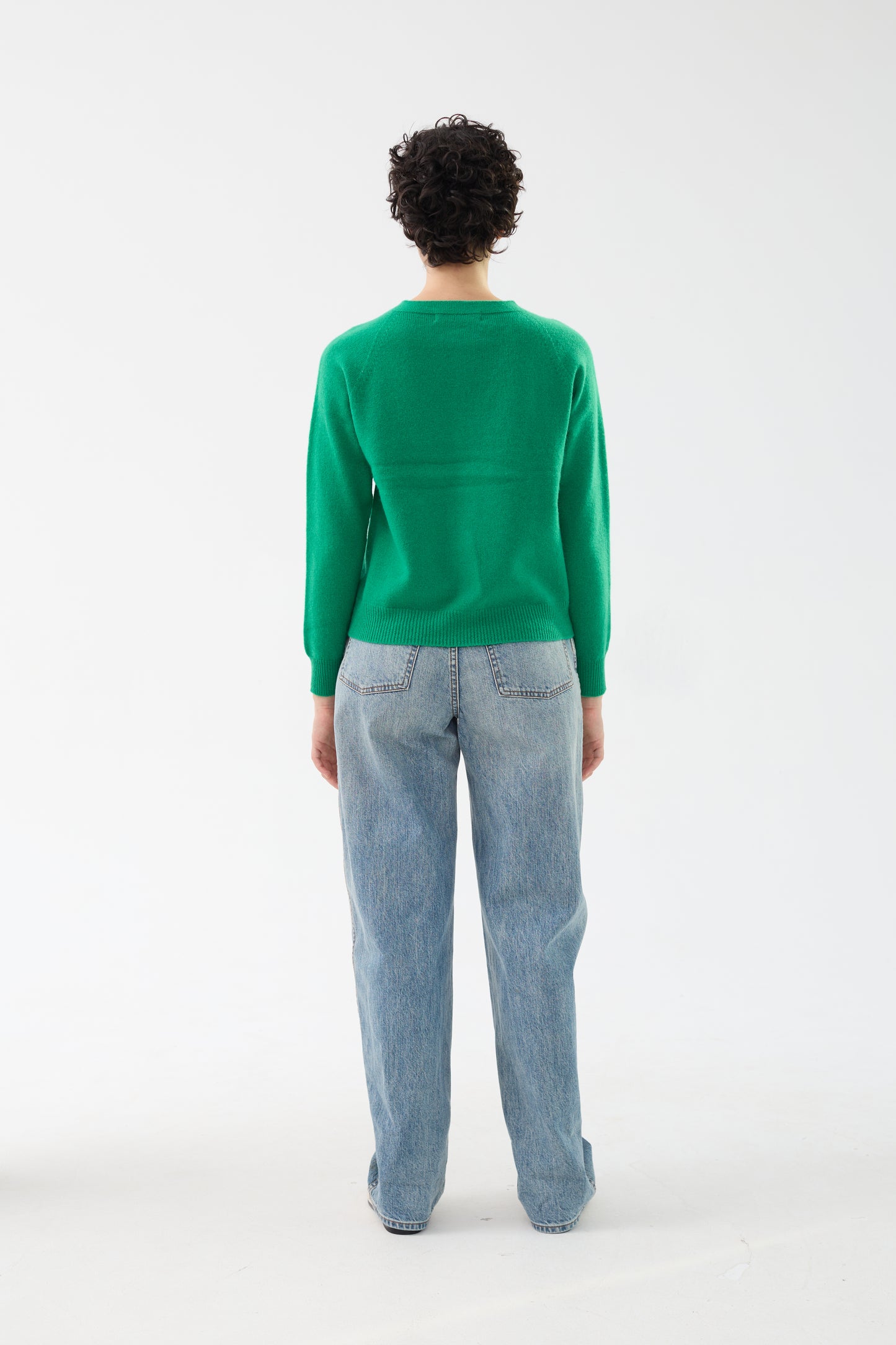 100% Merino Wool Crew Neck Cardigan
